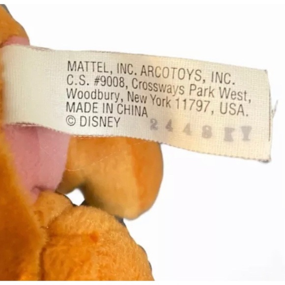 Disney Winnie the Pooh Kanga Kangaroo Mother Apron Mattel Bean Bag Plush 7" Doll - Picture 3 of 3